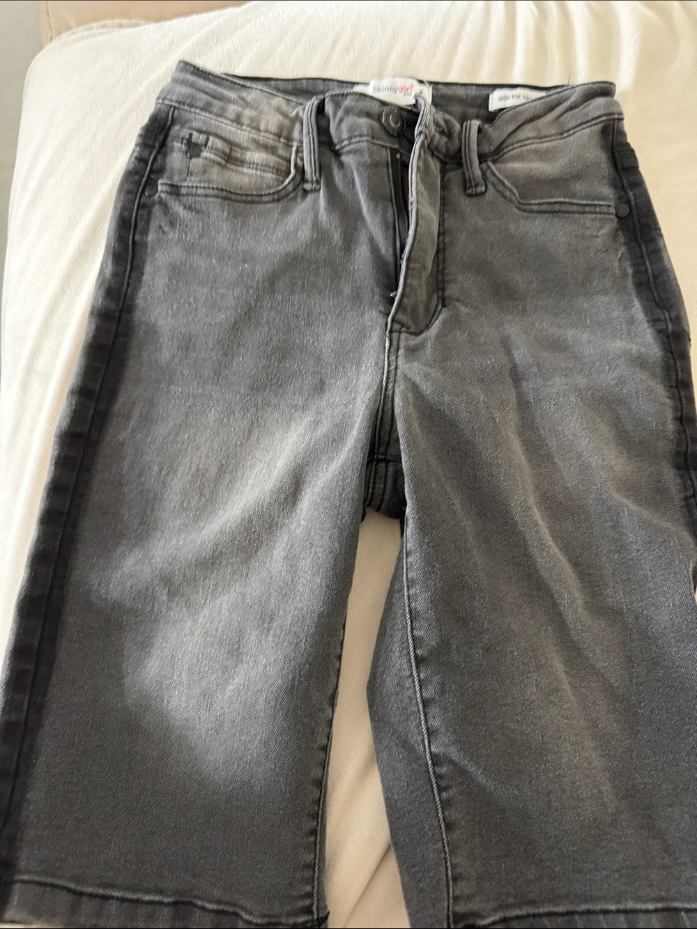 Skinnygirl Gray Denim Jean Shorts